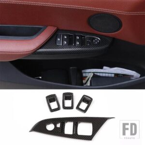 BMW ABS カーボン X3 X4 F25 F26 2011-2017 カーインテリアセンターコントロールパネルステアリングホイールドアトリムステッカーアクセサリー - 2
