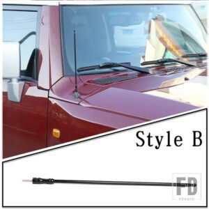 トヨタ FJ クルーザー 2006-2021 ブラックカーラジオアンテナ装飾外装アクセサリー 16 19 32 34 cmアンテナ - Style B 32 CM