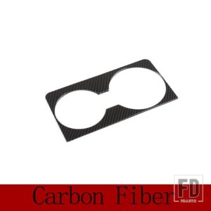 レンジローバー ABS クローム EVOQUE 2019 2020 カップホルダー装飾フレームトリムカーアクセサリー - Carbon Fiber