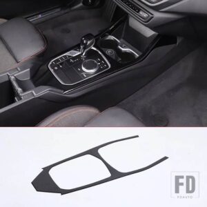 BMW ソフトカーボン 1シリーズ 2シリーズ F40 F44 2020-2023 カーセンターコントロールパネルフレーム装飾ステッカーカーアクセサリー - Black For LHD