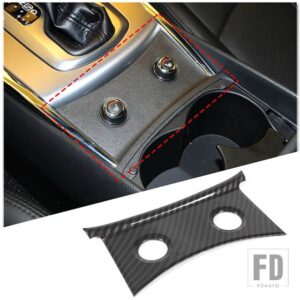 ABS カーボンインフィニティ G25 G37 2007-2013 カーセンターコントロールギアシフトパネルステアリングホイールトリムステッカーカーアクセサ - Style 4 For 2009-13
