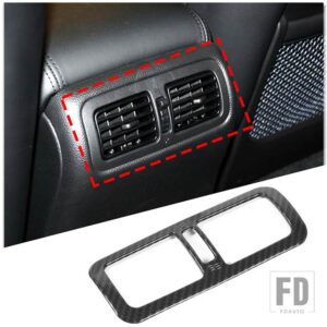 ABS カーボンインフィニティ G25 G37 2007-2013 カーセンターコントロールギアシフトパネルステアリングホイールトリムステッカーカーアクセサ - Style 5 For 2009-13
