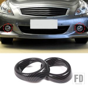 ABS カーボンインフィニティ G25 G37 2007-2013 カーセンターコントロールギアシフトパネルステアリングホイールトリムステッカーカーアクセサ - Style 9 For 2010-13