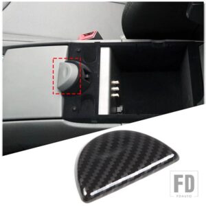 ABS カーボンインフィニティ G25 G37 2007-2013 カーセンターコントロールギアシフトパネルステアリングホイールトリムステッカーカーアクセサ - Style 8 For 2009-13