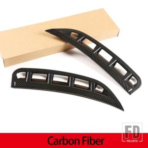 メルセデスベンツ GLEクラス W167 V167 GLE350/GLE450 AMG GLE53 2020-2022 フロントバンパーサイドエアアウトレットトリムカバーカーアクセサ - Carbon Fiber