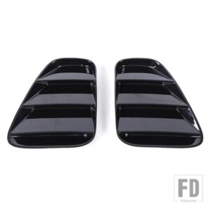 ABS カーボン/ブラックリアテールライトカバー装飾ステッカーフィアット 500 アバルト 595 695 2016-2024 車外装アクセサリー - Black