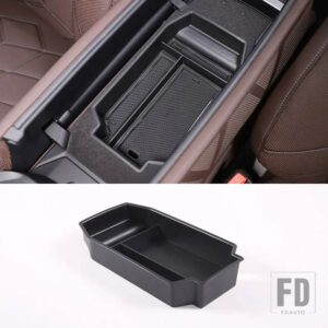 BMW 7シリーズ G70 2023 2024 ABS ブラック中央制御アームレストボックス収納ボックス多機能収納ボックスカーアクセサリー - Style A