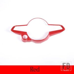 ABS カーボン/レッドアルファロメオトナーレ 2022 ステアリングホイール装飾フレームステッカーインテリアアクセサリー - Red