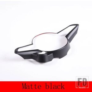 ABS カーボン/レッドアルファロメオトナーレ 2022 ステアリングホイール装飾フレームステッカーインテリアアクセサリー - Matte Black