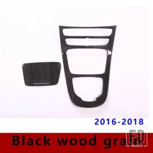 メルセデスベンツ Eクラス W213 S213 A238 C238 2016-2021 ABS センターコンソール装飾パネルカバートリムカーアクセサリー - Black wood 16-18