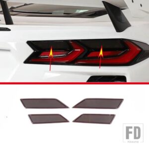 シボレー コルベット C8 Z51 Z06 2020-2023 テールライトカバーブレーキライトワイドインジケータカバーカーアクセサリー - Style B