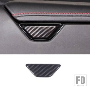 シボレー 左ハンドルカーボンスタイルアームレストボックススイッチカバーコルベット C8 2020-23 オートインテリアアクセサリー - ABS Carbon fiber