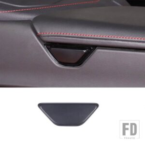 シボレー 左ハンドルカーボンスタイルアームレストボックススイッチカバーコルベット C8 2020-23 オートインテリアアクセサリー - ABS Matte black