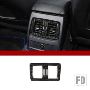 BMW 3/4シリーズ 3GT F30 F31 F32 F34 F36 ABS アームレストボックスリア空調エアアウトレットフレームカバートリムカーアクセサリー - Style A carbon fiber