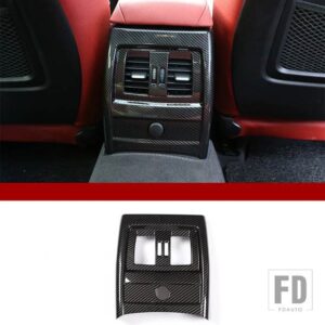 BMW 3/4シリーズ 3GT F30 F31 F32 F34 F36 ABS アームレストボックスリア空調エアアウトレットフレームカバートリムカーアクセサリー - Style B-Carbon Fiber