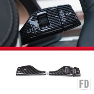 BMW ブラック/カーボンスタイルウィンカーワイパースイッチトリムロッド F20 F30 F10 F15 F16 F49 F52 G01 G02 G05 カーアクセサリー - Style A carbon fiber