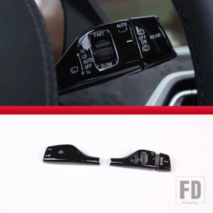 BMW ブラック/カーボンスタイルウィンカーワイパースイッチトリムロッド F20 F30 F10 F15 F16 F49 F52 G01 G02 G05 カーアクセサリー - Style A Black