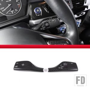 BMW ブラック/カーボンスタイルウィンカーワイパースイッチトリムロッド F20 F30 F10 F15 F16 F49 F52 G01 G02 G05 カーアクセサリー - Style B-Carbon Fiber