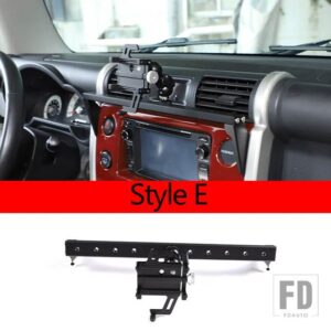 トヨタ FJ クルーザー 2007-2021 合金中央制御計器パネル電話ホルダーカーアクセサリー新 - Style E