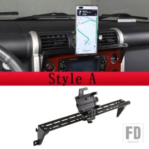 トヨタ FJ クルーザー 2007-2021 合金中央制御計器パネル電話ホルダーカーアクセサリー新 - Style A