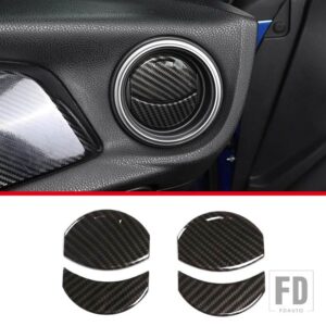 トヨタ スバル 86 GT86/ BRZ 2012-2020 ABS カーボンダッシュボードサイドエアベント装飾リングカバートリムカーアクセサリー - Style B-Carbon Fiber