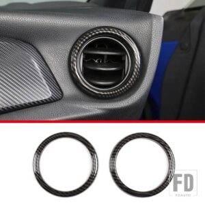 トヨタ スバル 86 GT86/ BRZ 2012-2020 ABS カーボンダッシュボードサイドエアベント装飾リングカバートリムカーアクセサリー - Style C Carbon fiber