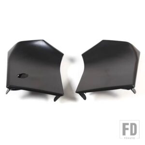 トヨタ FJ クルーザー 2007-2020 黒カーボンフロントサイドアッパーフェンダーパネルアンテナベーストリムカバーカーアクセサリー - 2 PCS