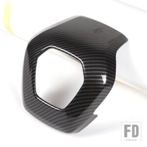 シボレー ABS カーボンコルベット C8 スティングレイ Z51 Z06 2020-2023 ステアリングホイール外枠カバーインテリアアクセサリー - Carbon Fiber