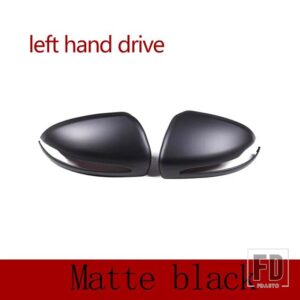 メルセデスベンツ 2個 RHD と LHD C W205 E W213 GLCクラス X253 Sクラス W222 ABS バックミラーキャップカバートリムアクセサリー - For LHD Matte Black