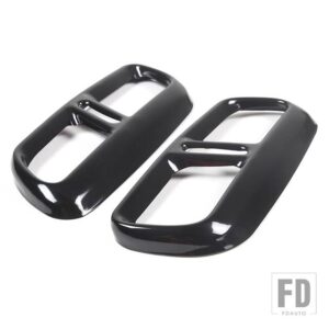 ランドローバー レンジローバースポーツ 2023 2024 ステンレス黒マフラーテール喉カバー装飾アクセサリー - Style B Black