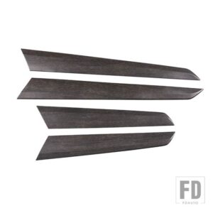 メルセデスベンツ ABS クロームインテリアドア装飾パネルカバートリム Cクラス W204 C180 C200 2009-2014 カーアクセサリー - Oak wood grain