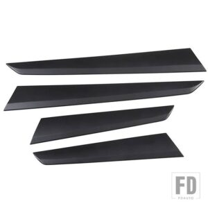 メルセデスベンツ ABS クロームインテリアドア装飾パネルカバートリム Cクラス W204 C180 C200 2009-2014 カーアクセサリー - Matte Black
