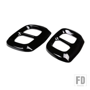 ベンツ GLA GLB クラス GLA200 220 260 2015-2019 ステンレスリアバンパーデュアルマフラートリム排気カバーカーアクセサリー - Glossy Black