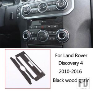 ランドローバー ディスカバリー 4 LR4 10-16 黒木目車中央制御計器パネルインテリア装飾フレームアクセサリー - style 4