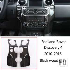ランドローバー ディスカバリー 4 LR4 10-16 黒木目車中央制御計器パネルインテリア装飾フレームアクセサリー - style 5