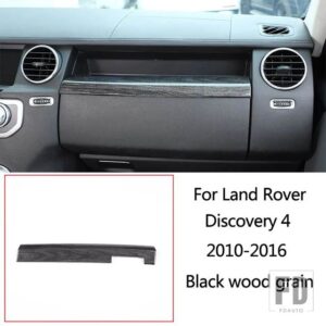 ランドローバー ディスカバリー 4 LR4 10-16 黒木目車中央制御計器パネルインテリア装飾フレームアクセサリー - Style 6