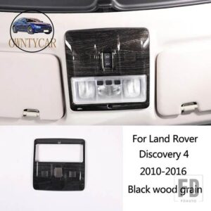ランドローバー ディスカバリー 4 LR4 10-16 黒木目車中央制御計器パネルインテリア装飾フレームアクセサリー - Style 7