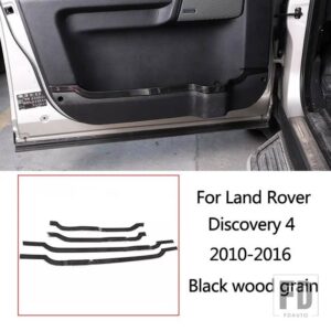 ランドローバー ディスカバリー 4 LR4 10-16 黒木目車中央制御計器パネルインテリア装飾フレームアクセサリー - Style 10