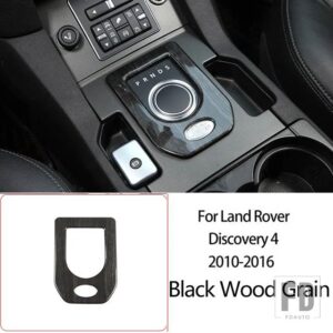 ランドローバー ディスカバリー 4 LR4 10-16 黒木目車中央制御計器パネルインテリア装飾フレームアクセサリー - Style 13
