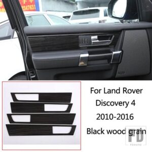 ランドローバー ディスカバリー 4 LR4 10-16 黒木目車中央制御計器パネルインテリア装飾フレームアクセサリー - Style 14