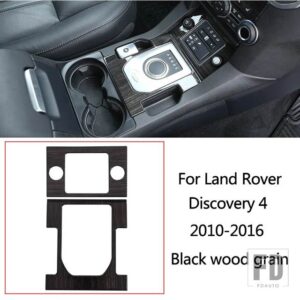 ランドローバー ディスカバリー 4 LR4 10-16 黒木目車中央制御計器パネルインテリア装飾フレームアクセサリー - style 3