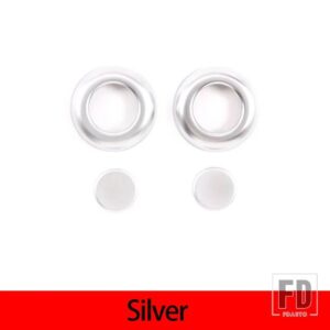 ランドローバー ABS クロームカーシートヘッド調整ボタンカバートリムディフェンダー 110 2020-2022 カーアクセサリー - Silver
