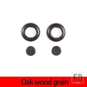 ランドローバー ABS クロームカーシートヘッド調整ボタンカバートリムディフェンダー 110 2020-2022 カーアクセサリー - Oak wood grain