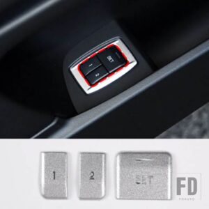 ジャガー XF 2012-15 合金中央制御空調マルチメディアボタン装飾ステッカーカーアクセサリー - Style K