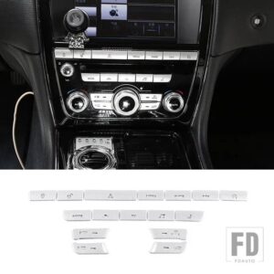 ジャガー XF XJ 2010-2019 インテリア中央制御シフトパネルボタン装飾ステッカーカーアクセサリー - For XJ 2010-20198