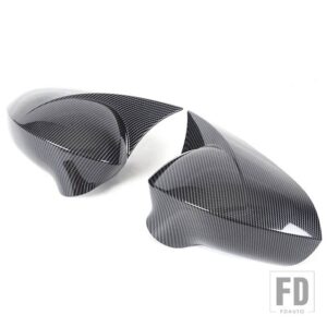 セアトレオン MK2 2008-2012ABS 黒車外装バックミラーカバーリバースミラーカバーカーアクセサリー - Carbon Fiber