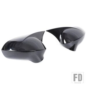 セアトレオン MK2 2008-2012ABS 黒車外装バックミラーカバーリバースミラーカバーカーアクセサリー - Black