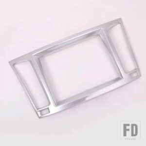 プラスチックカーボンスタイルインテリアナビゲーションボックスフレームカバートリムアクセサリーマセラティレバンテ 2016 スタイリング - Silver