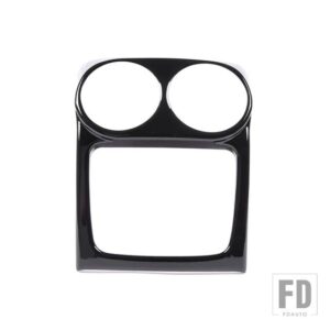 ジャガー XJ 2010-2019 ABS ブラックリア空調アウトレットカバー抗キックパネルカバートリムカーアクセサリー - Black