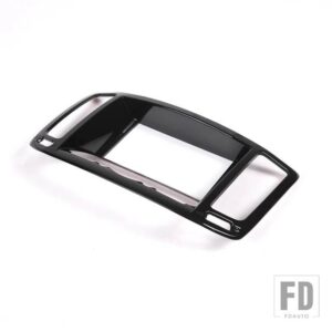 インフィニティ G25 G37 2007-2013 ABS カーボンセンターコンソールエアアウトレットナビゲーション装飾フレームステッカーカーアクセサリー - Black